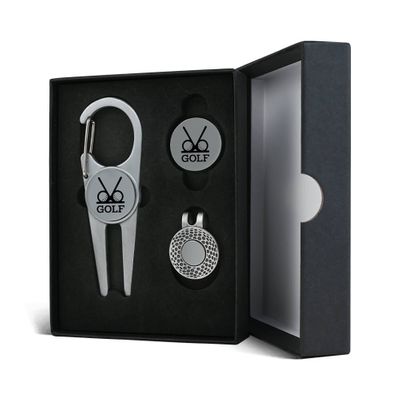 Deluxe Golf Divot Tool Set with Ball Markers