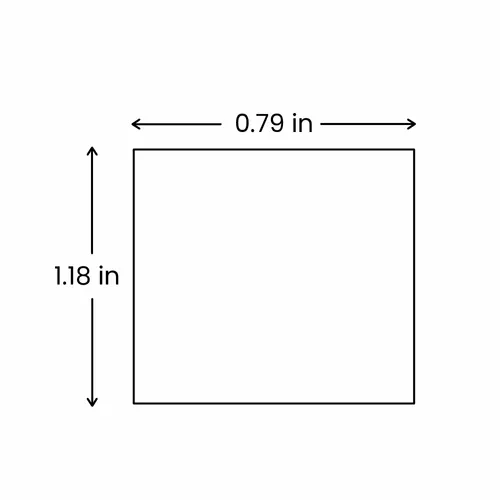 1.18 x 0.79 in